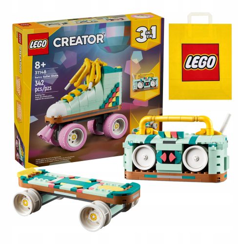  LEGO Creator 3 in 1 31148 Retro-Rollschuhe + VP-Papiertüte LEGO 6315792 Mittel