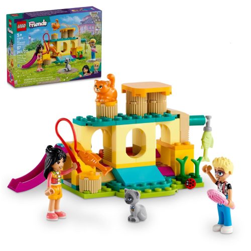  LEGO Friends 42612 Katzenspielplatz-Abenteuer + LEGO Papiertüte 6315786 Gelb 24x8x18 cm