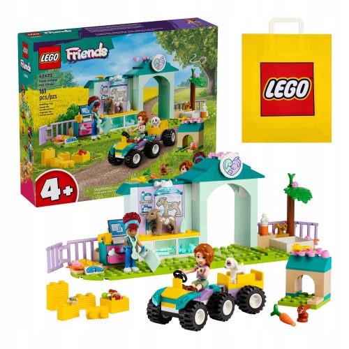  LEGO Friends 42632 Tierklinik für Nutztiere + VP Papiertüte LEGO 6315792 Mittel