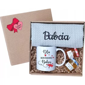    GESCHENKSET ZUM MUTTERTAG BECHER-STICKBOX GESCHENKSET HONIGMARMELADE