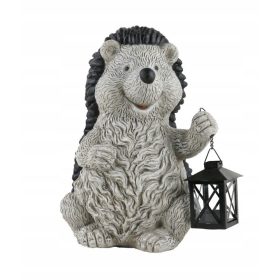  Gartenfigur Igel mit Laterne, Eingang zum Grundstück