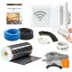  Heizfolienset Bodenthermostat 8m2 140W/m2 +Bruin T-5 WiFi