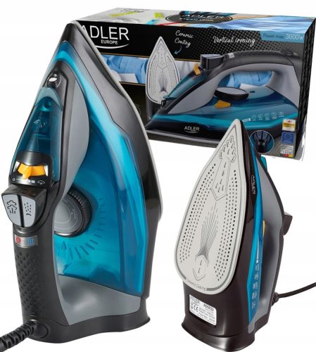  ADLER AD5032 Bügeleisen 3000 W + PRODUKTGARANTIEKARTE