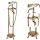 Freistehender alter Retro-Badewannenhahn aus Messing – Set