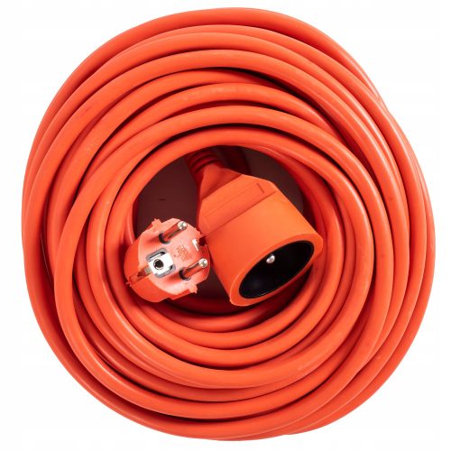 Onex Gartenverlängerungskabel 30 m, 1 Stk. Steckdosen, orange