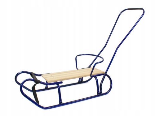  SONIA METALLSCHLITTEN MIT RÜCKENLEHNE UND SCHIEBER 94 cm