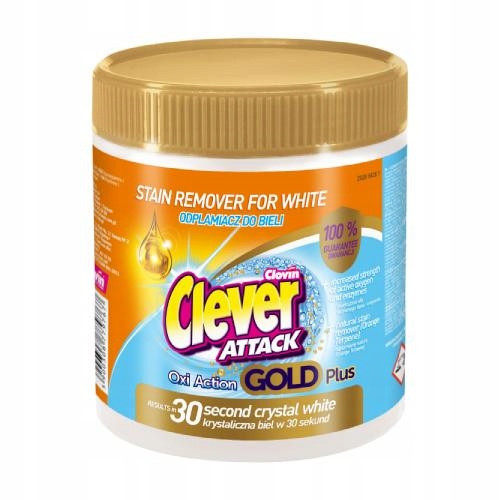  Clever Attack Gold Plus Fleckentferner für weiße Stoffe, 730 g