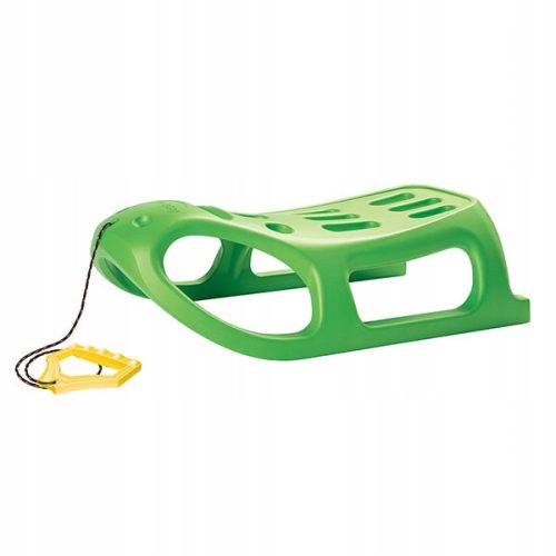  PROSPERPLAST LITTLE SEAL Großer Schlitten mit Seil für Kinder, grün