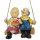Figur als Geschenk zum Großelterntag. Schaukel, Anhänger, Dekoration