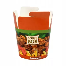 Döner Kebab Box 500 ml (16 oz) | 10 x 50 Stk