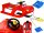  Zigi Control SCHLITTEN für Kinder ROT + Schneeschaufel STRING + GRIFF