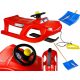  Zigi Control SCHLITTEN für Kinder ROT + Schneeschaufel STRING + GRIFF