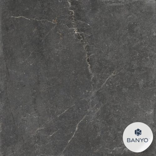 CERAMICA LIMONE BLUE MOON BLACK 90 x 90 CM TÖPFERFLIESE MATTSCHWARZ