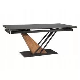    Rechteckiger ausziehbarer Tisch Signal Tables 180 x 90 x 75 cm schwarz