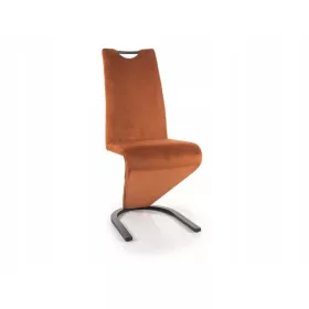  Signalstuhl, orangefarbener Samt, 1 Stk.