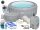 Whirlpool, Garten-Whirlpool Bestway runder aufblasbarer Hydromassage-Pool 916 l + 11 weitere Produkte