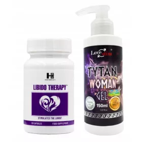   Libido Therapy 30 Kapseln für gesteigertes sexuelles Verlangen inkl. Gratis TYTAN WOMEN Gel