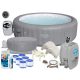 Whirlpool, Garten-Whirlpool Bestway runder aufblasbarer Hydromassage-Pool 1350 l + 11 weitere Produkte
