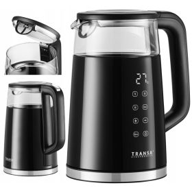    Transa Electronics MultiTouch Black Wasserkocher 2200 W 1,7 l schwarz