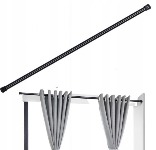 Duschvorhangstangen Goldstart Erweiterungs-Duschstange 110-200 x 25 mm schwarz