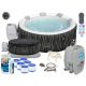 Whirlpool, Garten-Whirlpool Bestway runder aufblasbarer Hydromassage-Pool 908 l + 13 weitere Produkte
