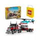 LEGO Creator 31146 Pritschenwagen und Hubschrauber + LEGO 6315786 VP PAPIERBEUTEL KLEIN S 24X18X8