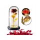 EWIGE ROSE IM GLAS, LEUCHTENDE LED-WEIHNACHTSGESCHENKIDEE