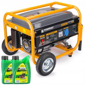 Stationärer Einphasen-Stromerzeuger Powermat 3000 W Benzin