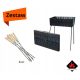 Holzkohlegrill - Holzkohlegrill BBQ Grill 40 x 28 cm