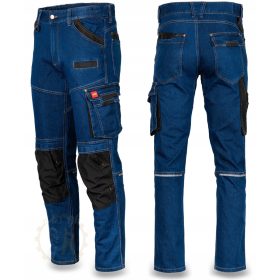 ART.MAS lange Arbeitshose Jeans-blau01, XXL