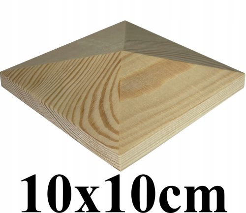  Vordachdach auf einem 10 cm hohen Holzpfosten - Pyramide