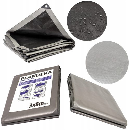 Dicke, wasserdichte und frostbeständige Planen Plane 260 g/m² 4 x 5 m