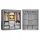 ModernHome Kleiderschrank TEXTILE GARDEROBE 126 x 177 x 43,5 cm Grautöne
