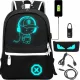 Ultimatives Rucksackset: City-Rucksack mit Etui, Vorhängeschloss, USB- & Klinke-Kabel