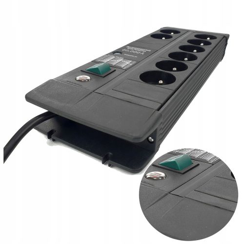 Brennenstuhl Steckdosenleiste 1256004698 8 Steckdosen 3 m schwarz