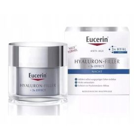   Eucerin Hyaluron Filler + 3x Effect Nachtcreme 50ml zur intensiven Faltenreduktion