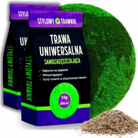    Ziergras, Grasmischung, für trockene Bereiche, schattige Bereiche, Garten, Renovierung, Sport Stylowy Trawnik 400 m² 10 kg