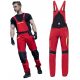 Ardon 4Xstretch lange Arbeitshose, rot H6612/52, Größe 52 + MagrosBHP-LOGO-Aufkleber