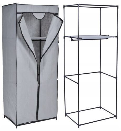  Gockowiak Fela Kleiderschrank 60 x 152,5 x 45 cm Grautöne