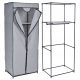  Gockowiak Fela Kleiderschrank 60 x 152,5 x 45 cm Grautöne