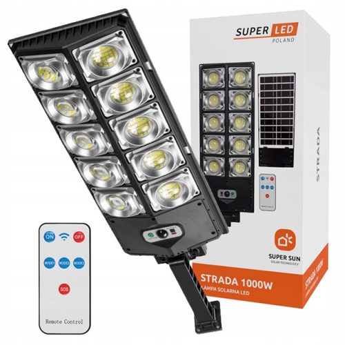  SuperLED-Straßenlampe 1000 W 20000 lm solarbetrieben