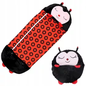    KINDERSCHLAFSACK FALTBARES 2-IN-1-KISSEN-KUSCHEL FÜR VORSCHULKINDER BIEDRONKA