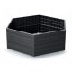  Prosperplast Blumentopf 148 cm x 129 x 25 cm, Kunststoff in Grau- und Silbertönen
