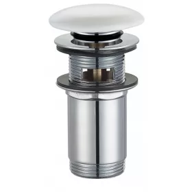  Omnires runde Click-Clack-Kappe mit Überlauf, weiß