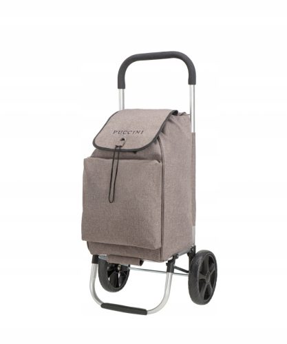 Taschen und Einkaufstaschen Puccini Einkaufstrolley, graues Polyester