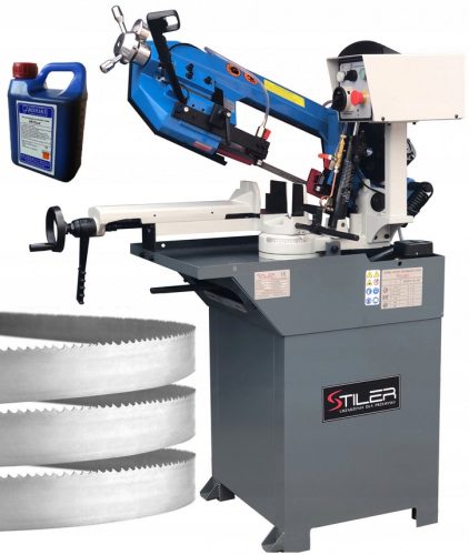 BANDSÄGE STILER BS-170G METALLSCHNEIDEMASCHINE 400 V 210 MM 3 KOSTENLOSE BÄNDER