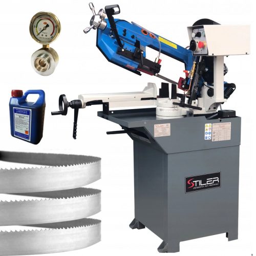 BANDSÄGE-METALLSCHNEIDEMASCHINE BS170G 400 V + TENSIMETER + 3 KOSTENLOSE BÄNDER