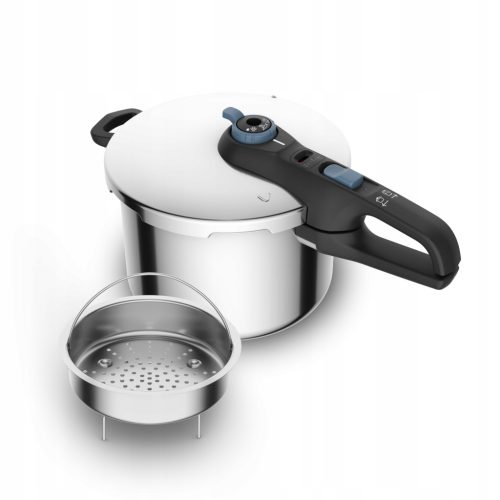 Hochwertiger Edelstahl-Schnellkochtopf mit Korb, 6L - Gesund und sicher kochen