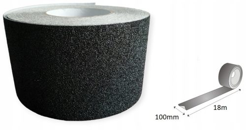 ANTI-RUTSCH-BAND 100/18 FÜR TREPPEN, SCHWARZ