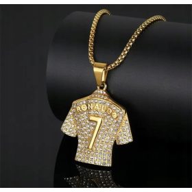    Kette Halskette Cristiano Ronaldo T-Shirt CR7 Geschenk Streetwear y2k